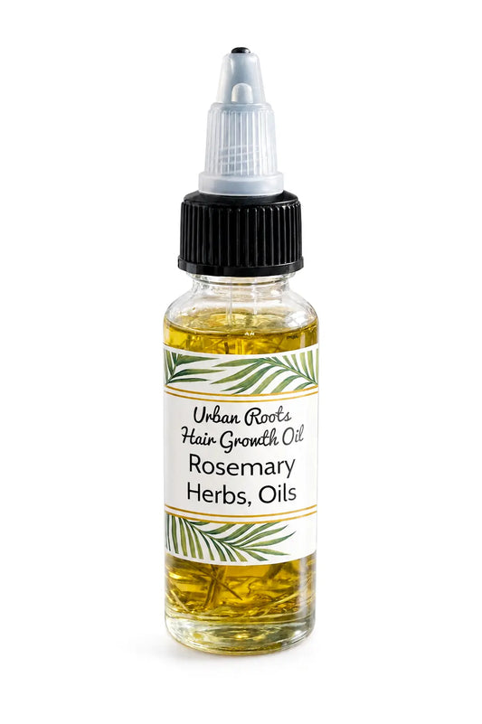 Small bottle of My Store Hair Root Growth Oil with dropper for promoting hair growth and strengthening hair roots.