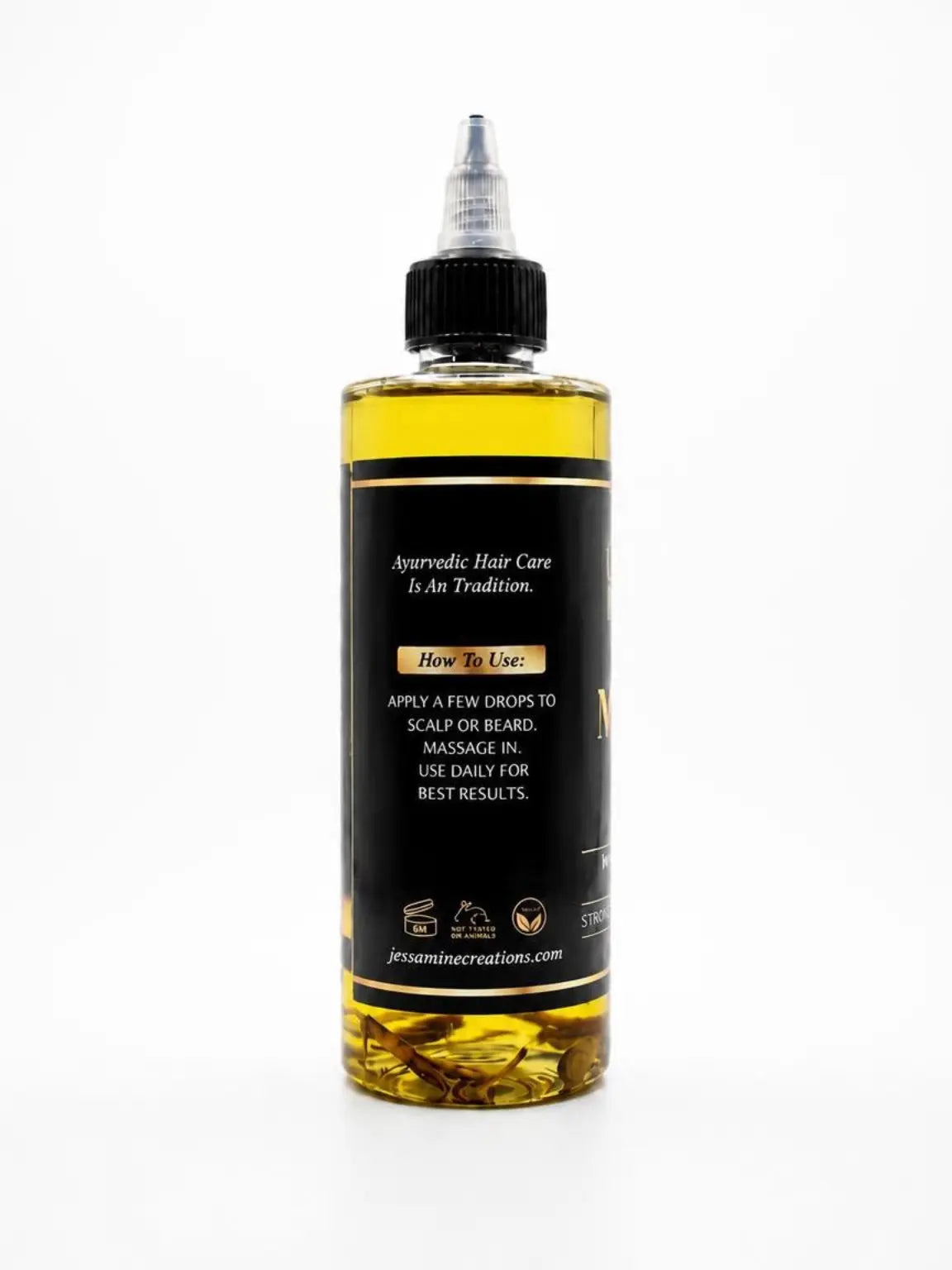 Bottle of Rosemary Hair Growth & Scalp Oil by My Store showing the herbal-infused oil in a clear glass container.